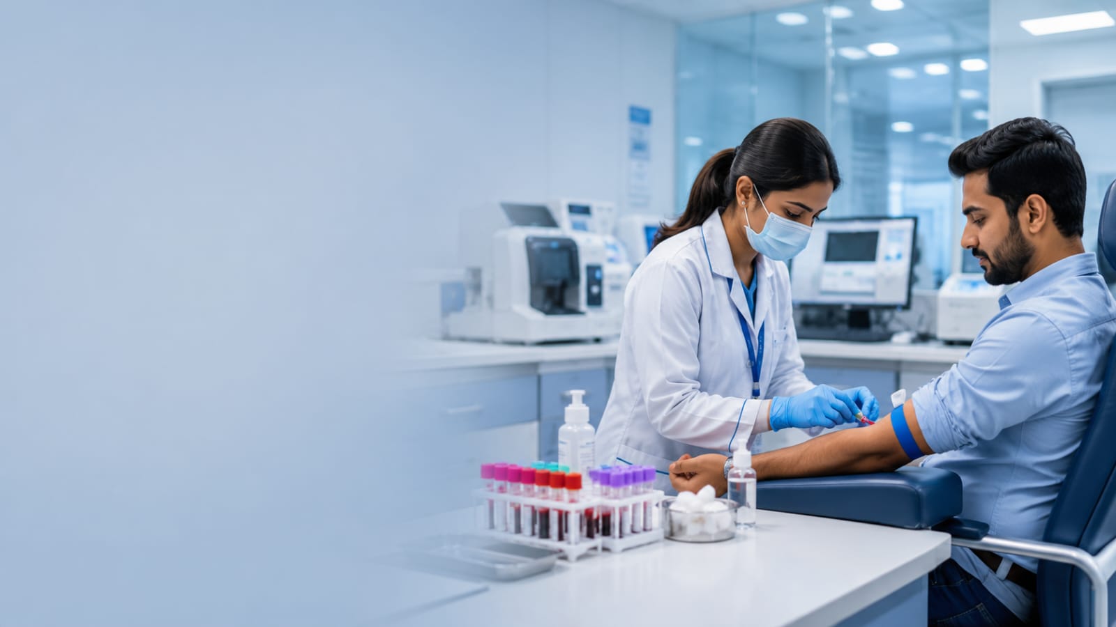 Doctors consulting with patients