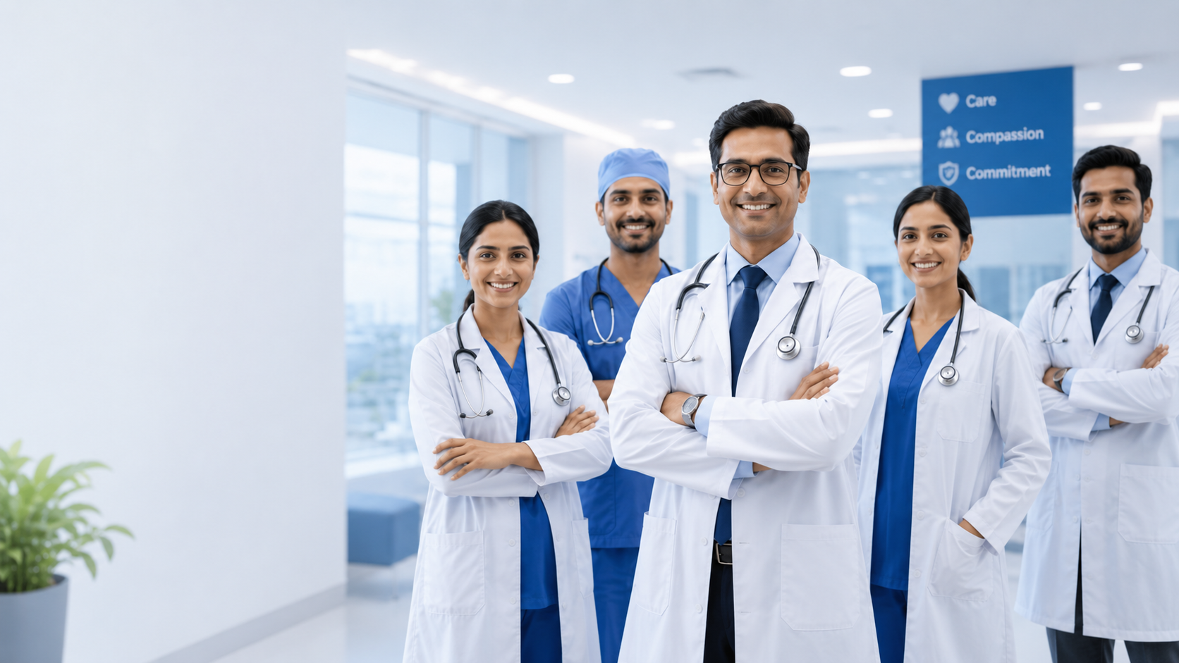 Doctors consulting with patients