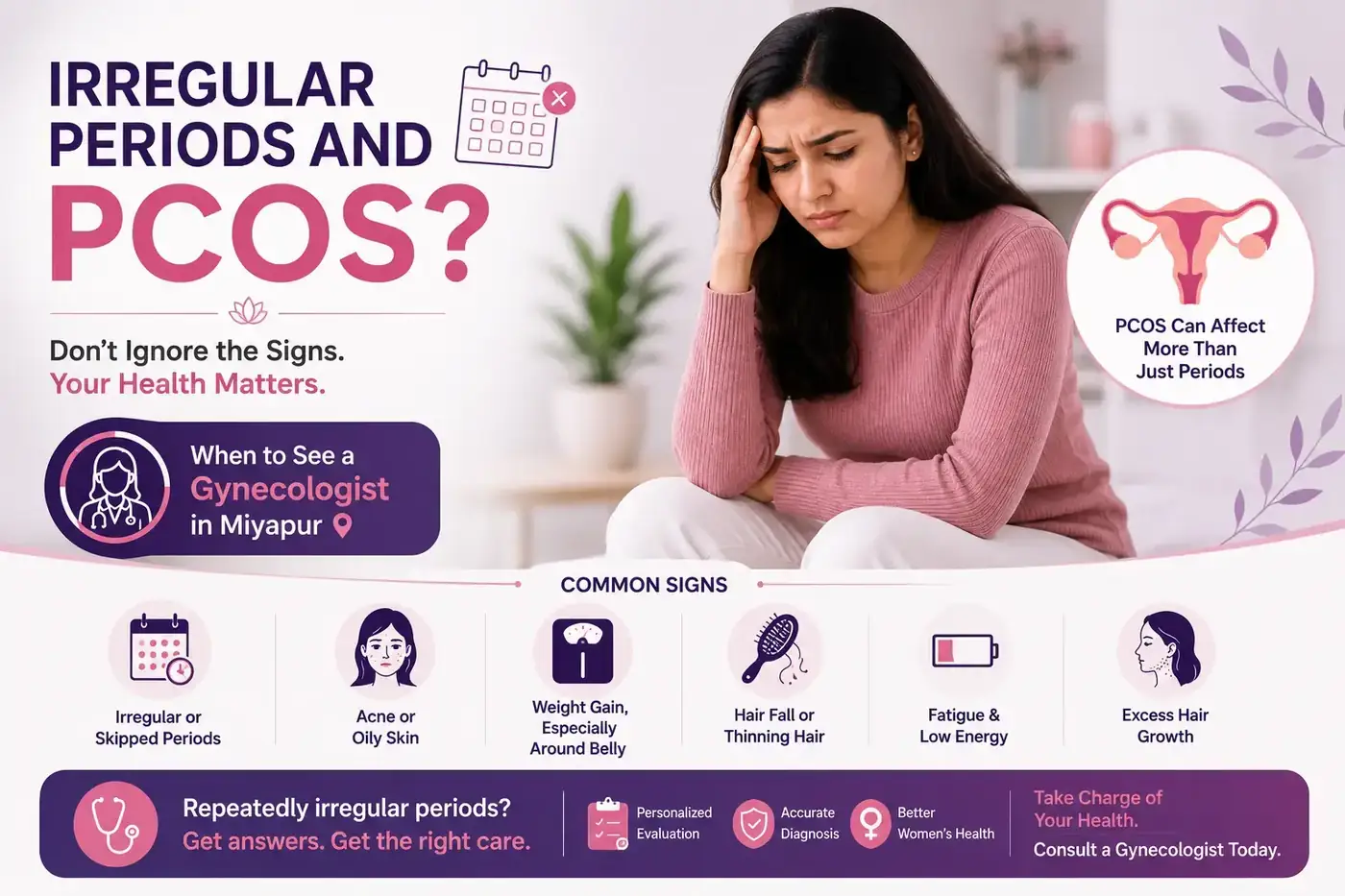 Irregular Periods and PCOS: When to Visit a Gynecologist in Miyapur